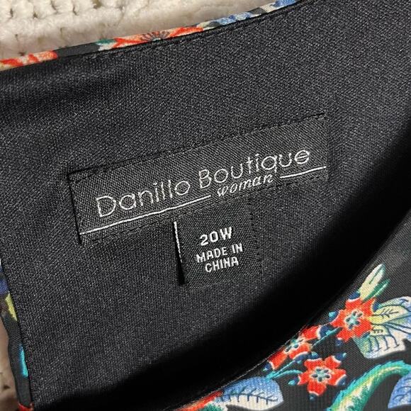 DANILLO BOUTIQUE | Multi-Colored Floral Pattern Chiffon Dress - Picture 5 of 7